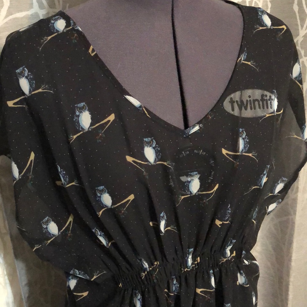 Sheer tunic top